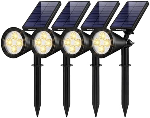InnoGear 4 Solar Lights Outdoor Spot Garden Yard Landscape Flag, Warm White by InnoGear