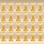 Riakrum 24 Pcs LED Cordless Table Lamp Bulk Rechargeable,Gold by Riakrum