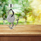 2 Pcs Solar Wind Chime Xmas Hanging Light LED Color Changing - Image 4
