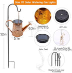 2 Pack Solar Watering can with Lights,Hummingbird Pattern+Butterfly Pattern - Image 3