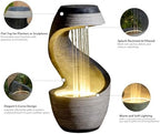 Sunlinua 37" Large S-Shaped Outdoor Water Fountain with Flat Top - Image 5