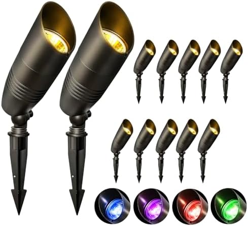 Outdoor Landscape Spotlights with RGB+CCT Color Changing by Sofiton
