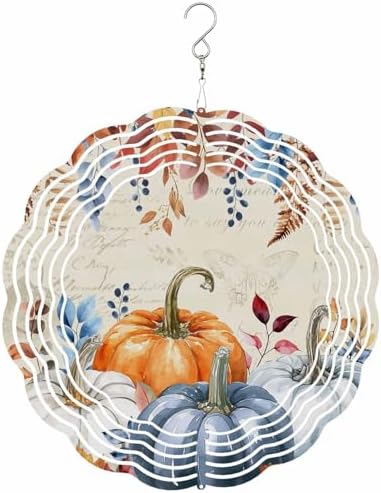 Fall Wind Spinner Stainless Steel Spinner for Yard and Garden Wind Sculptures 12 Inch 3D Crafts Ornaments Hanging Wind Spinner for Outdoor & Indoor Decorations - Image 7