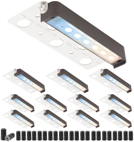 kadision 12-Pack 7” LED Retaining Wall Light Low Voltage 5CCT by kadision