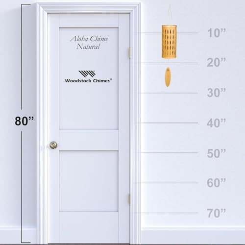 Woodstock Chimes Signature Collection, Aloha Chime, 28'' Natural Decor Designs - Coastal Gifts Wind Chimes for Outdoor, Patio, Home or Garden Décor (ACN) - Image 3