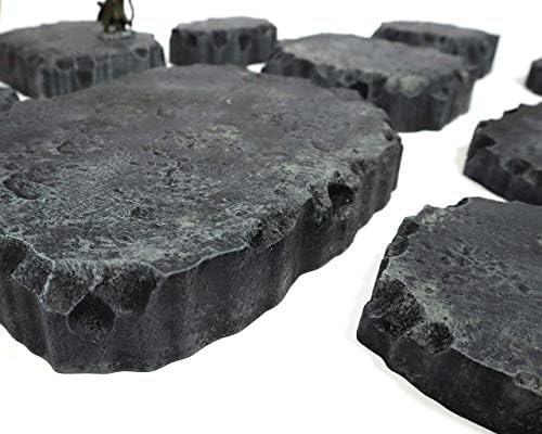Handmade Basalt Black Stacking Hills - Handmade Terrain for Tabletop War Games and TTRPGs - Image 4