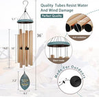 36inch Sympathy Wind Chimes Personalized, Memorial Gifts, Wind Chimes in Loving Memory of Dad/Mom, Wind Chime for Loss of Loved Mom/Dad/Son, Wind Chime Outside - Image 5