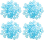 300pcs Blue Resin Glow in Dark Pebbles for Garden Landscapes Xmas by NULYLU