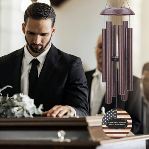 Personalized Memorial Wind Chimes for Loss Beloved Veteran - Image 5