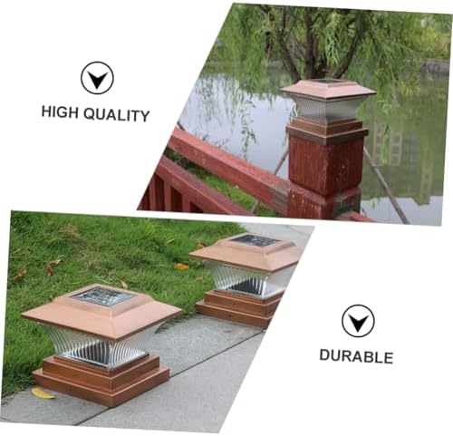NOLITOY Solar Fence Pillar Light, 2v 150mah, Waterproof Post Lamp - Image 2
