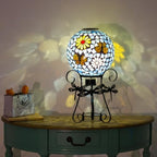 Stargarden Solar Gazing Ball, Mosaic Gazing Globe with Metal Ball Stand - Image 5