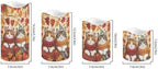 Fall Maple Leaves Cat Flameless Candles with Timer and Color Changing Pillar Candles Battery Operated Tea Light for Thanksgiving Day Party Electric LED Candle Kitchen Dining House Decor - Image 2