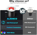 8Pack RGB Color Changing Low Voltage Landscape Lights with Connecotrs 3W LED 12V Outdoor Inground Lights Waterproof Well Lighting Christmas Decorative Lighting for Garden,Yard,Patio(RGB) - Image 3