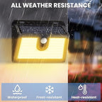 [10 Packs] Solar Motion Sensor Outdoor Lights, Super Bright Solar Lights Outdoor Waterproof, 3 Lighting Modes Security Wall Light for Outside Walking Dog Fence Backyard Deck Garden Door Step Garage - Image 6