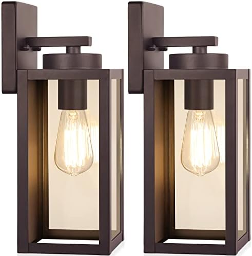 BesLowe Outdoor Wall Light Fixtures, Oil-Rubbed Bronze Wall Lanterns by BringYourBrightFuture