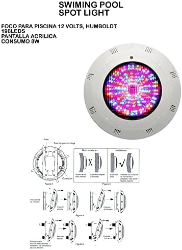 18W RGB LED Color Changing Pool Light 3000 LMS Wall Surface Mounted Waterproof 30 Degrees Beam Angle Swimming Pool Pond Submersible Underwater Lamp IP68 Waterproof 12V with Remote Control - Image 3