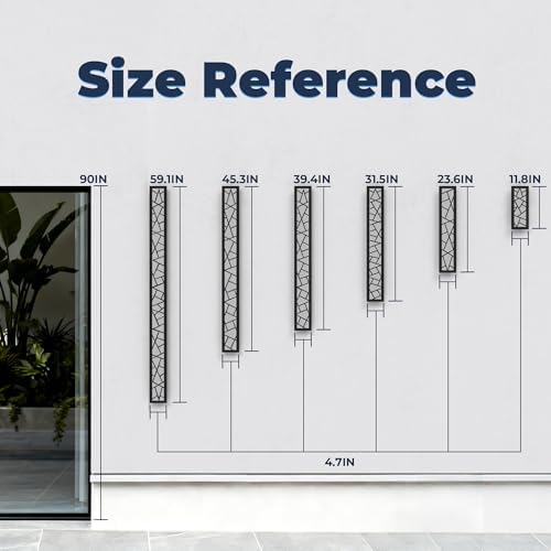 Outdoor Wall Lights 39.4inch Modern Outdoor Wall Sconce LED Long Wall Sconces Black Front Porch Light Waterproof Led Wall Light IP67 3000K Exterior Lighting Fixtures - Image 2