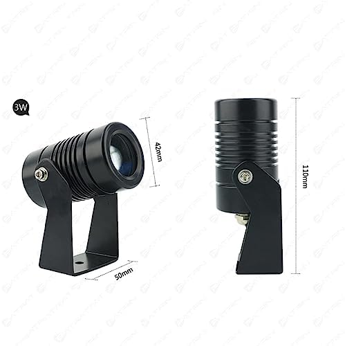 Spotlight Led Beam Light - Led Spot Lights, Exterior Wall Projector Lights, Long Distance Irradiation Narrow Beam Lamp, IP67 Waterproof Outdoor LED Spotlight, For Building Lighting ( Color : Warm Ligh - Image 2