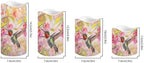 Hummingbird Battery Operated Candles Set of 4 Flickering Flameless Candles with Remote and Timer Color Changing LED Electric Pillar Candles for Home Farmhouse Living Room Decor - Image 2