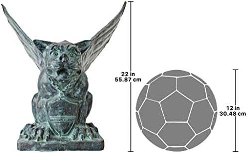 Winged Gargoyle of Naples Bronze Garden Statue - Image 7