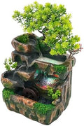 Indoor Waterfall Fountain,12.6in LED Desk Rockery by Unknown