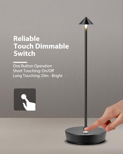 LED Cordless Table Lamp Rechargeable 6000mAh Battery Outdoor Desk Lamp - Image 4
