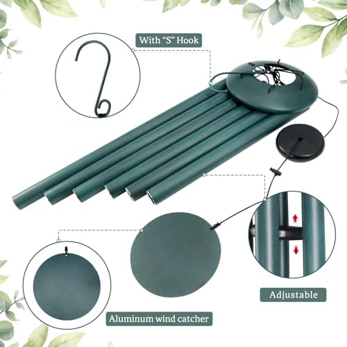 ASTARIN 45in Wind Chimes for Outside,Green - Image 4