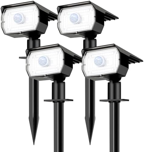 nipify Solar Lights Outdoor Waterproof, Motion Sensor Spot Landscape Light by Nipify