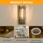 Outdoor Wall Sconce,Vintage Waterproof Exterior Lighting Fixtures - Image 3