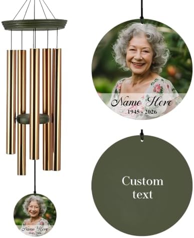 Personalized Memorial Wind Chimes 36inch Custom Sympathy Gifts by ExtrabilyOfficial