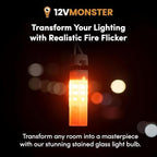 6 Pack - G4 JC 2 Pin Fire Effect Capsule 12 Volt Light Bulb l 12V 1300K Flaming Lamp For Low Voltage Power Supply Landscape Marine Solar Off Grid Decoration Lighting Track Xenon Halogen Replacement - Image 7