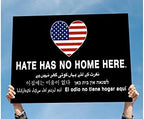 Yard Sign with H-Frame Stakes Hate Has No Home Here UV and Weather Resistant Corrugated Plastic Sign 2-Sided Print for Patio Garden Outdoor Indoor Decor 18"X12" - Image 4