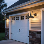 Gooseneck Outdoor Light Fixture, 10" Dome Exterior Farmhouse Lights for Barn, Bronze Porch Lighting, Gooseneck Wall Sconce for Patio Garage House - Image 5