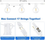 100ft Outdoor G40 LED Globe String Lights Dimmable Shatterproof Waterproof - Image 6