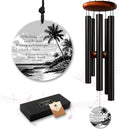 Beach Memorial Wind Chime Personalized Custom Name & Year, Sympathy Gift for Loss, Like the Steady Tide Remembrance Windchime Outdoor Garden Decor Deep Tone by AlpadilCo