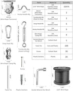 DEFUNX String Light Hanging kit 164 Ft Cable and Winch 304 Stainless Steel - Image 4