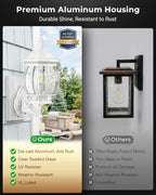 VIANIS Large White Porch Lights Outdoor Dusk to Dawn, Anti-Rust, Waterproof - Image 4