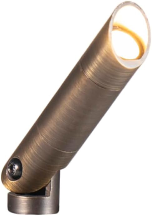 VOLT 12V 2W 2700K IP65 Nano Brass LED Outdoor Spotlight (85 Lumens) by VOLT