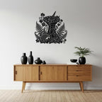 Garden Sundial and Hedgehog Metal Wall Art Metal Signs Metal Outdoor Decor Wall Art Decor Rustic Vintage Artwork Wall Sculpture Hanging Sign Plaque Cute Whimsical Home Decoration Living Room (Black,24 Inches) - Image 5