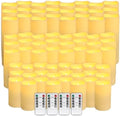 fclayvts 72-Pack LED Flameless Candles with Remote Control -Flickering Flameless Candles-Remote Timer Perfect for Wedding Parties, and Special Occasions(Three Sizes) by fclayvts