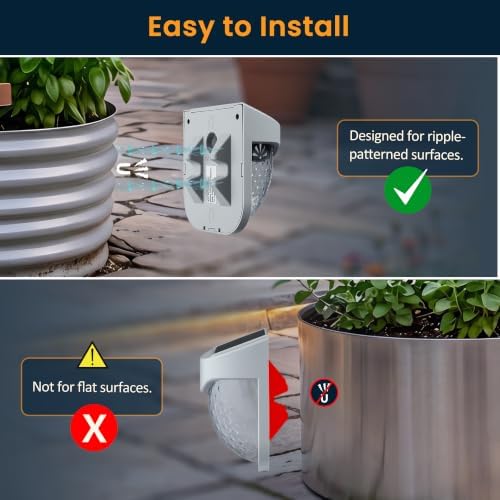 Solar Outdoor Garden Lights, Waterproof LED Deck Lighting 3000K, Gray - Image 2
