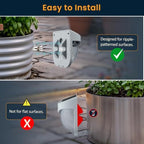 Solar Outdoor Garden Lights, Waterproof LED Deck Lighting 3000K, Gray - Image 2