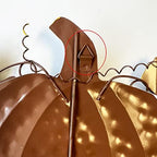 Set of 2 Metal Pumpkin Yard Stakes Fall Harvest Garden Lawn Yard Porch Outdoors Welcome Decorations, Autumn Halloween Thanksgiving Decorative Pumpkins Outdoor Décor - Image 5