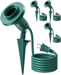 SURAIELEC 4 Pack Outdoor Flood Light Holder, E26 Socket, ETL Listed by SURAIELEC