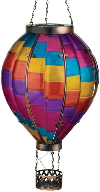 Regal Art & Gift Hot Air Balloon Solar Lantern, Hanging Outdoor Waterproof by REGALARTGIFT