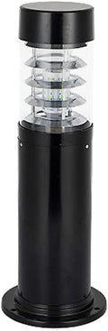 Modern Outdoor Bollard Light Fixture, 23.62-inch Black Waterproof LED Pathway Lighting, Contemporary Landscape Post Lamp for Garden, Driveway, Patio, Walkway, Yard Die-Cast Aluminum by Unknown