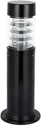 Modern Outdoor Bollard Light Fixture, 23.62-inch Black Waterproof LED Pathway Lighting, Contemporary Landscape Post Lamp for Garden, Driveway, Patio, Walkway, Yard Die-Cast Aluminum by Unknown