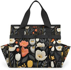 Garden Tool Bag Organizer Garden Tote Bag with Pockets Flower Small Patterned Tool Storage Organizer Gardening Tool Kit Holder 13" x 6.8" x 2.8" by Unknown