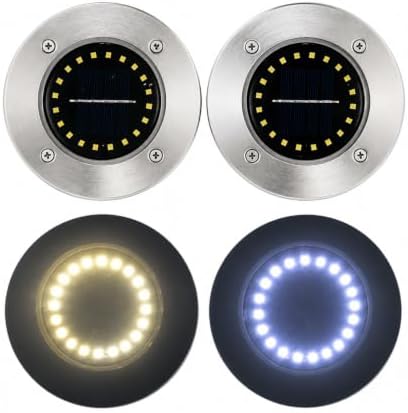 Solar Ground Lights, Solar Lights Outdoor Disk Underground Lamp,for Patio Pathway Lawn Yard - Image 6
