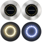 Ground Lights, Solar Lights Outdoor Disk Underground Lamp(8LED-White,1Pcs) - Image 6
